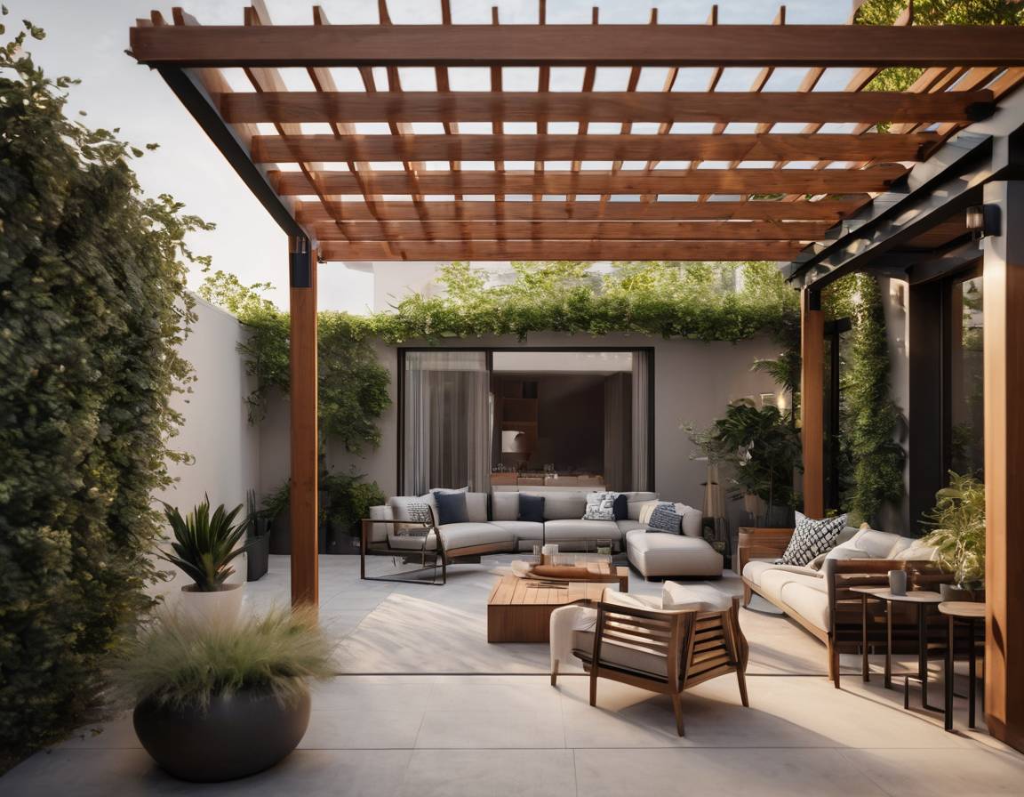 Pergola jako część tarasu – jak dopasować ją do stylu wykończenia domu?